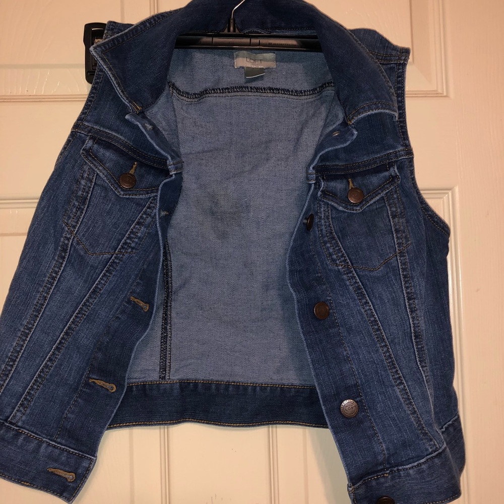 Loft denim vest
